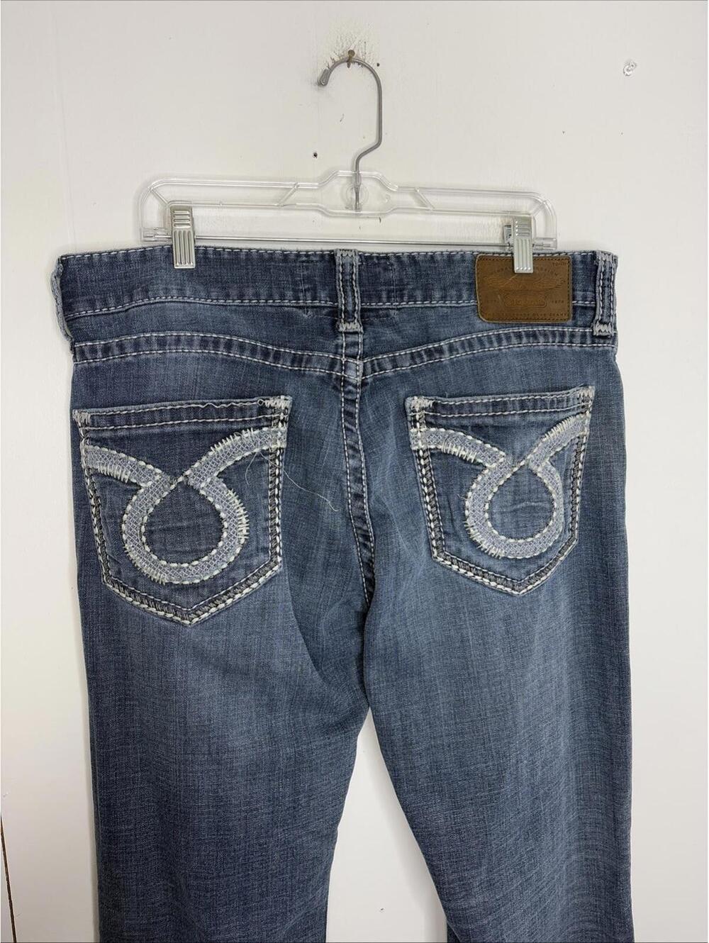 Big Star Jeans Mens 36 Voyager Straight Western Country Buckle Medium Wash - Picture 12 of 13